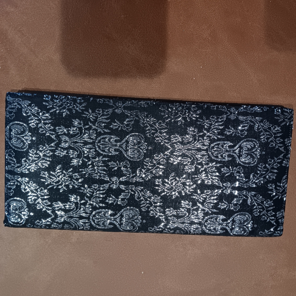 Elegant Black and Silver Clutch